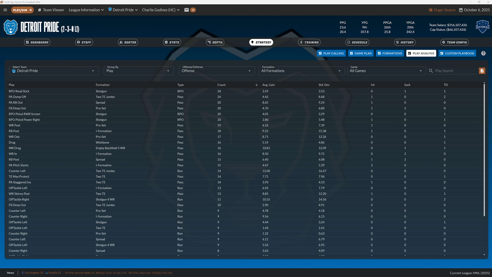 Screenshot for Draft Day Sports: Pro Football 26