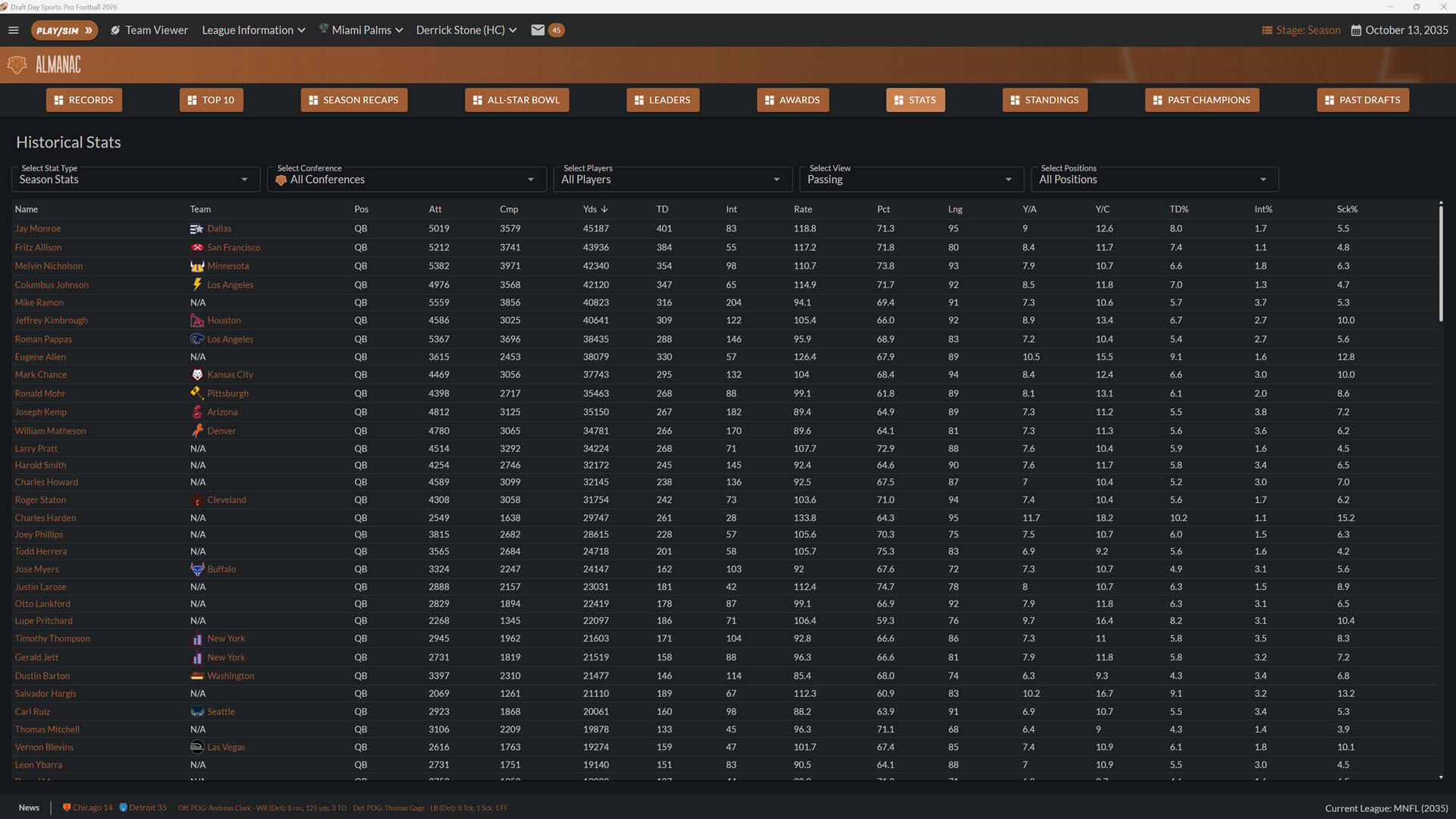 Screenshot for Draft Day Sports: Pro Football 26