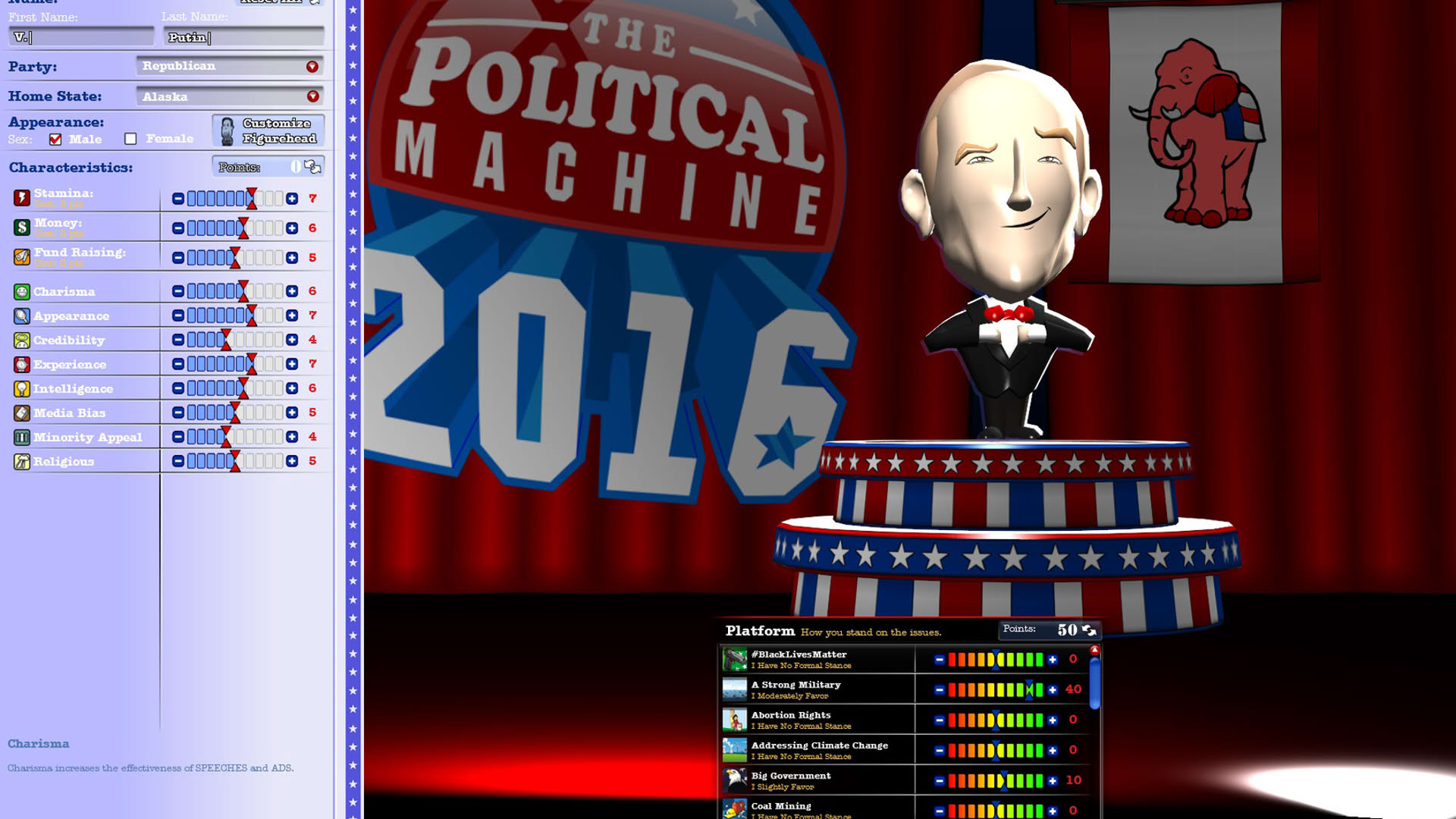 Screenshot for The Political Machine 2016