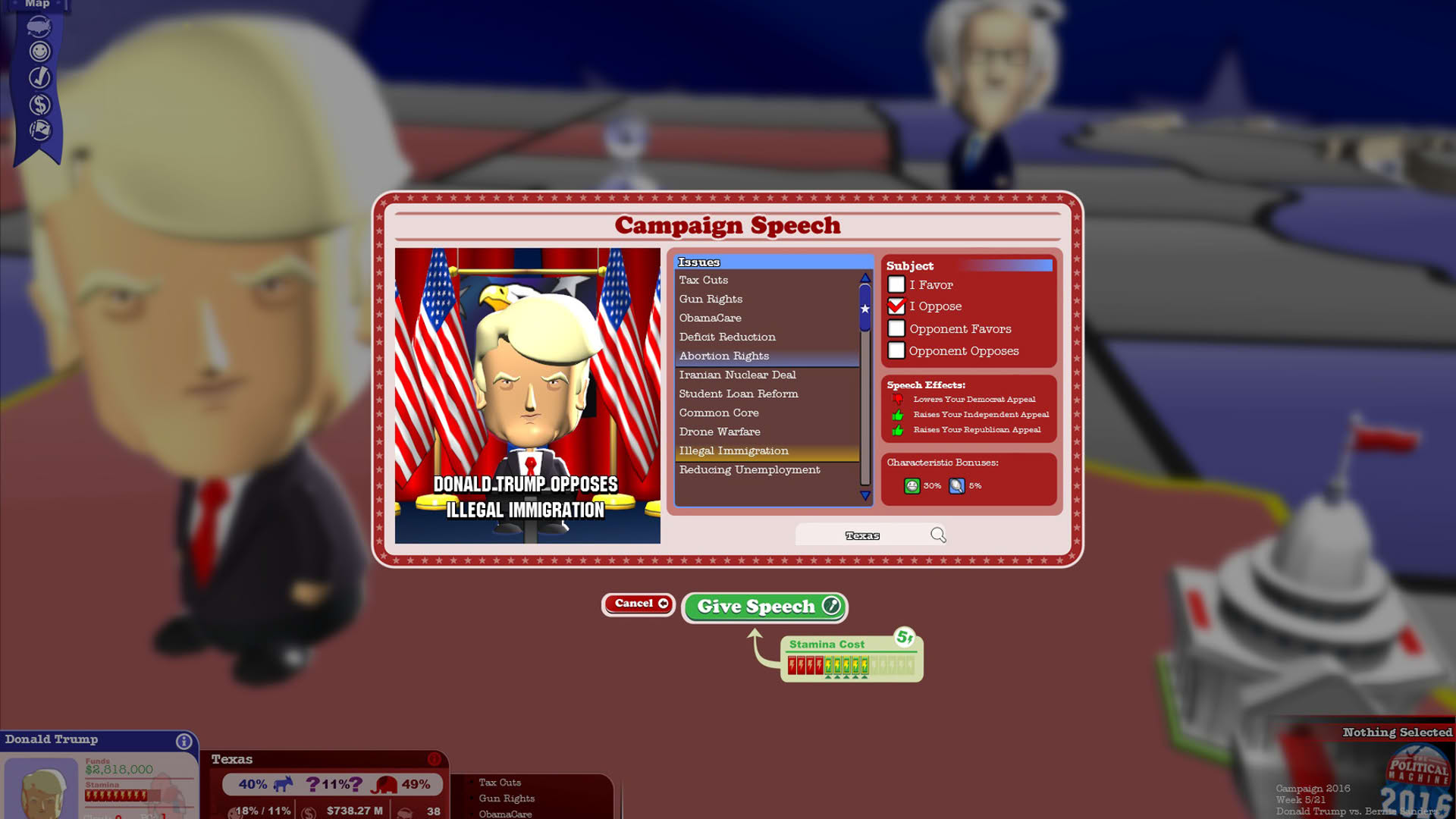 Screenshot for The Political Machine 2016