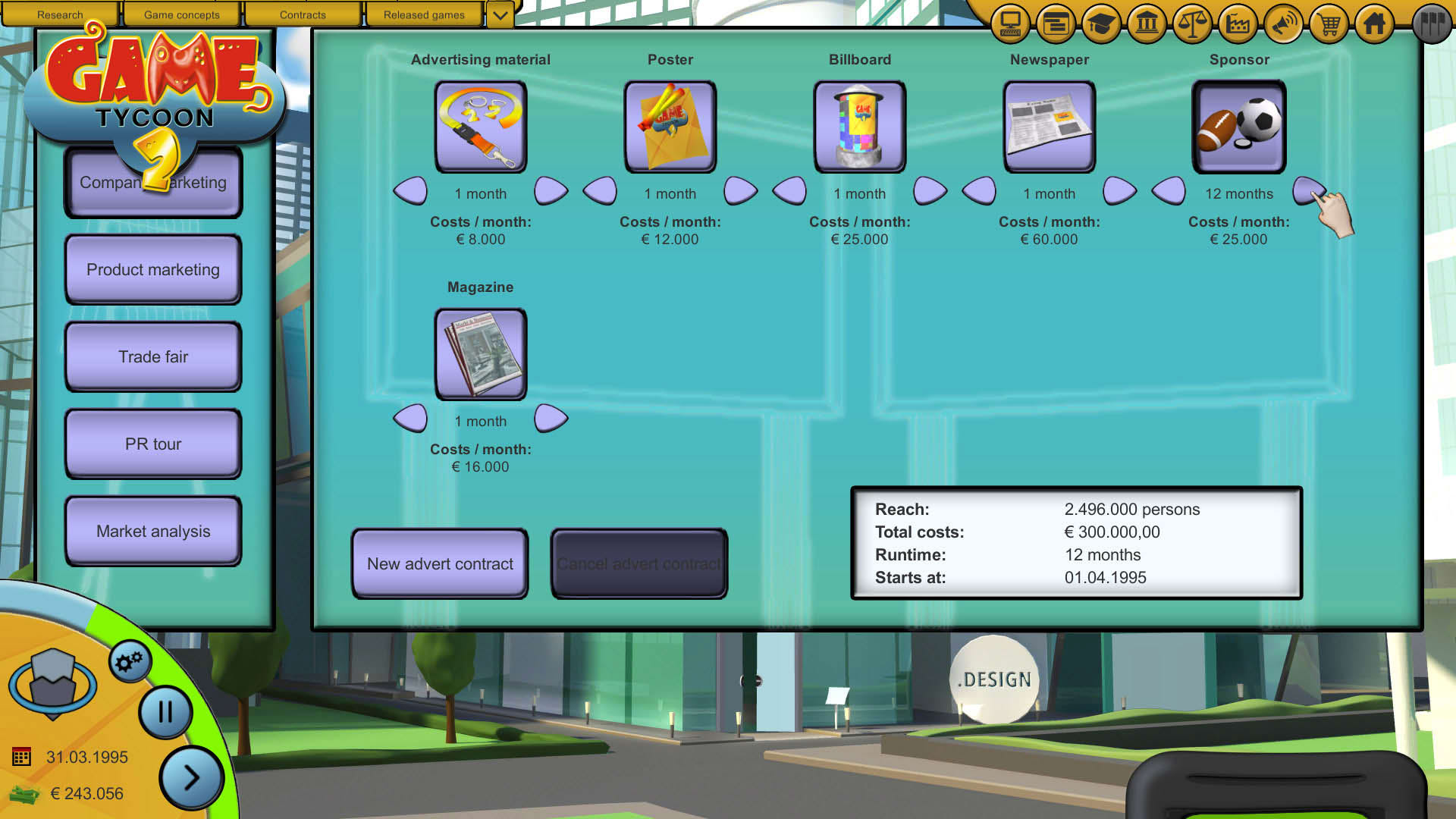 Screenshot for Game Tycoon 2