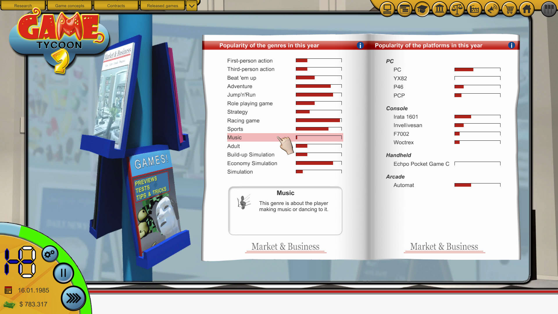 Screenshot for Game Tycoon 2