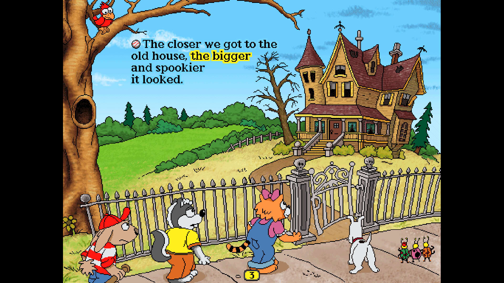 Screenshot for Living Books: Harry and the Haunted House