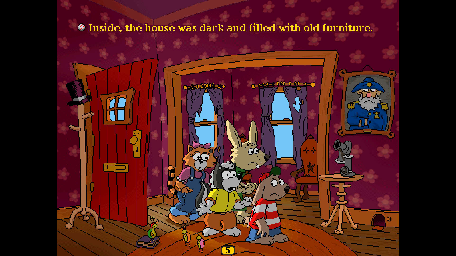 Screenshot for Living Books: Harry and the Haunted House