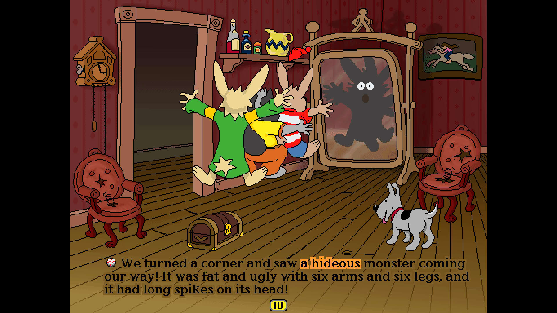 Screenshot for Living Books: Harry and the Haunted House