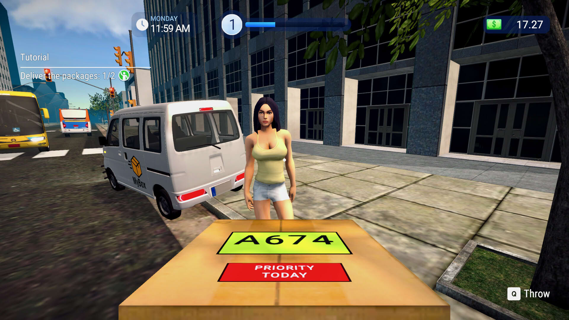Screenshot for Parcel Delivery Simulator
