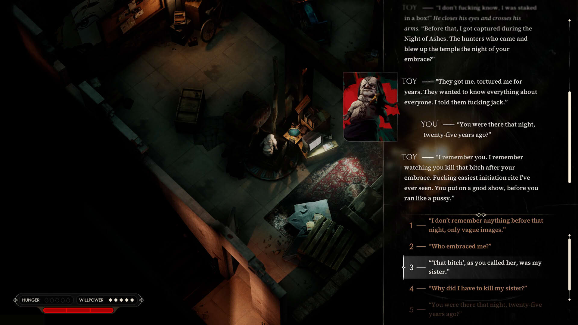 Screenshot for Vampire: The Masquerade - Eternal Whispers