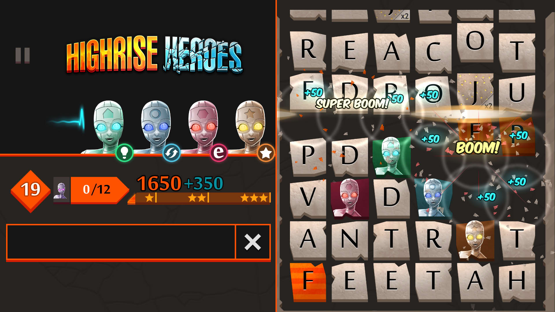 Screenshot for Highrise Heroes: Word Challenge
