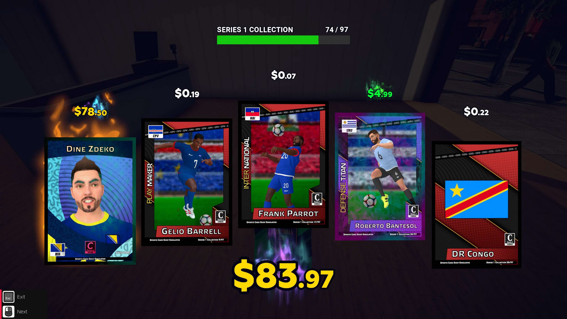 Screenshot for Sports Card Shop Simulator