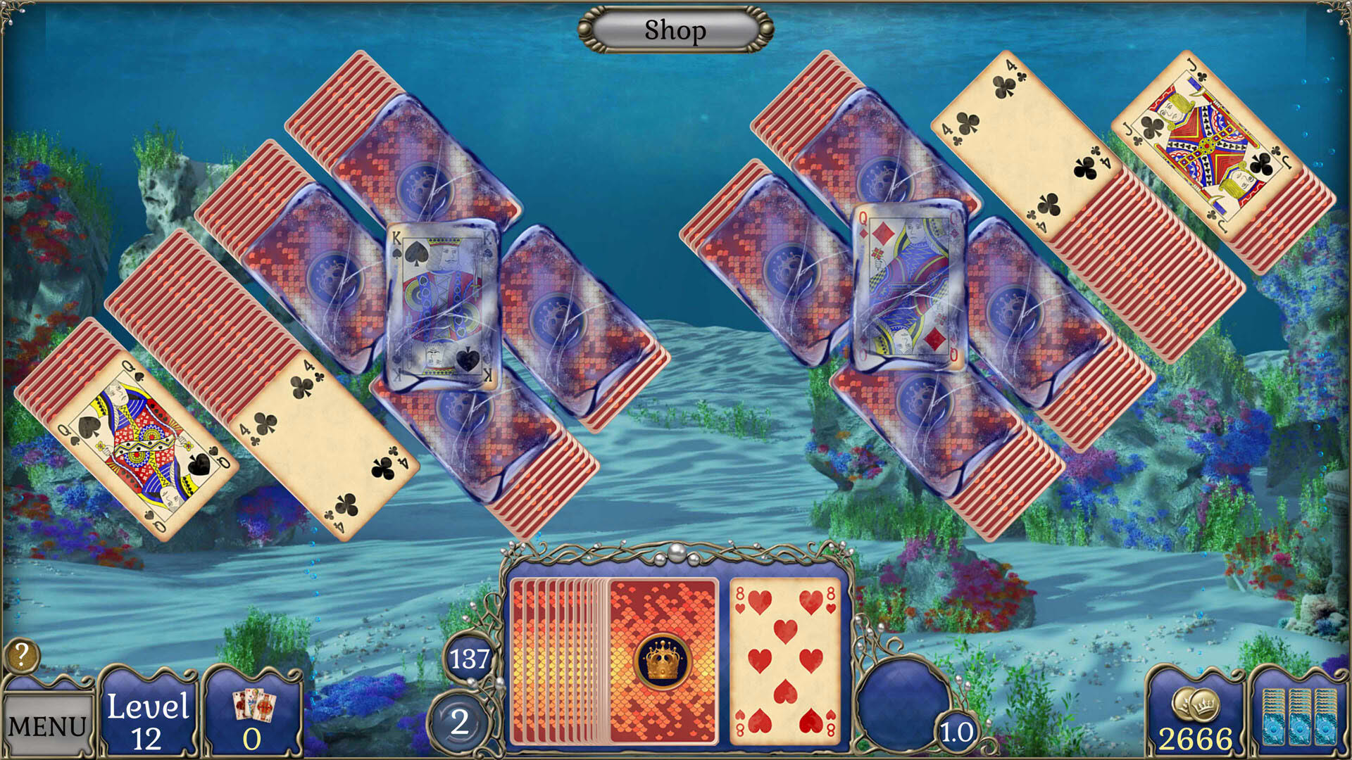 Screenshot for Jewel Match Atlantis Solitaire 5: Collector's Edition