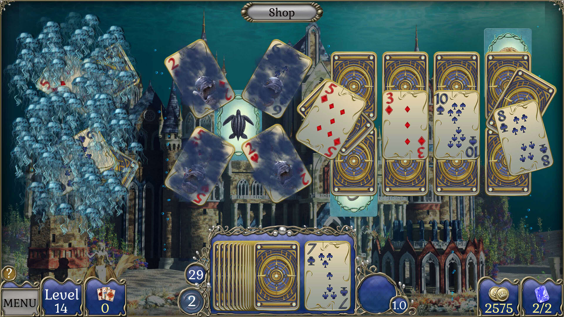 Screenshot for Jewel Match Atlantis Solitaire 5: Collector's Edition