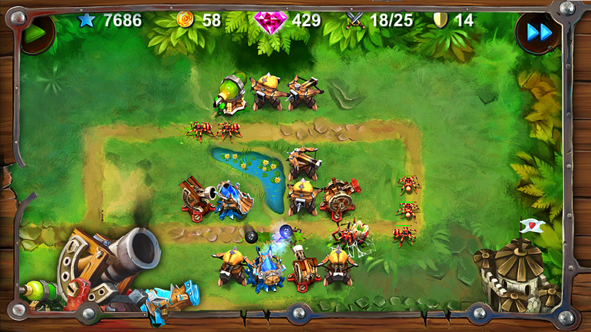 Screenshot for Goblin Defenders: Steel'n' Wood