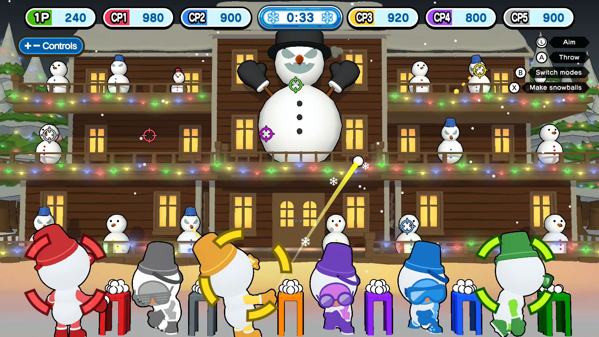 Screenshot for Slide! Throw! Snow Party