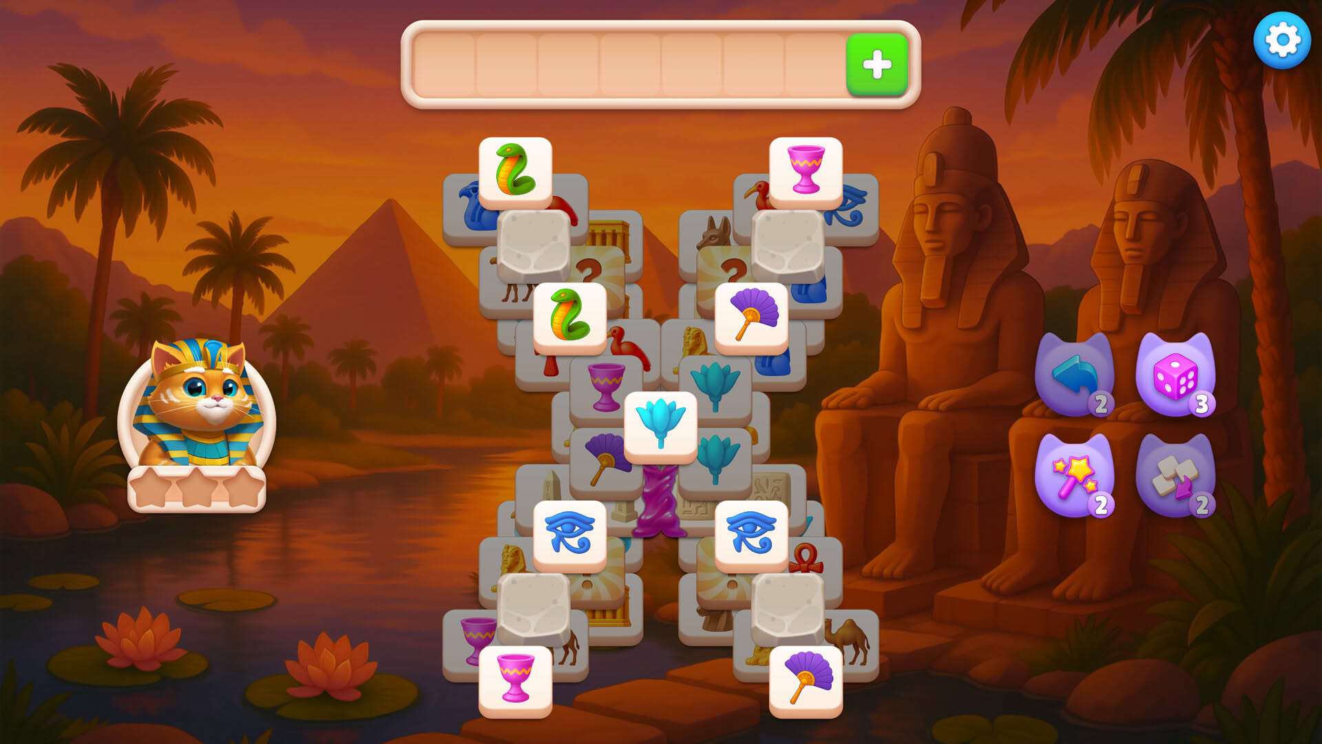 Screenshot for Catjong 4: Secrets of the Purramids