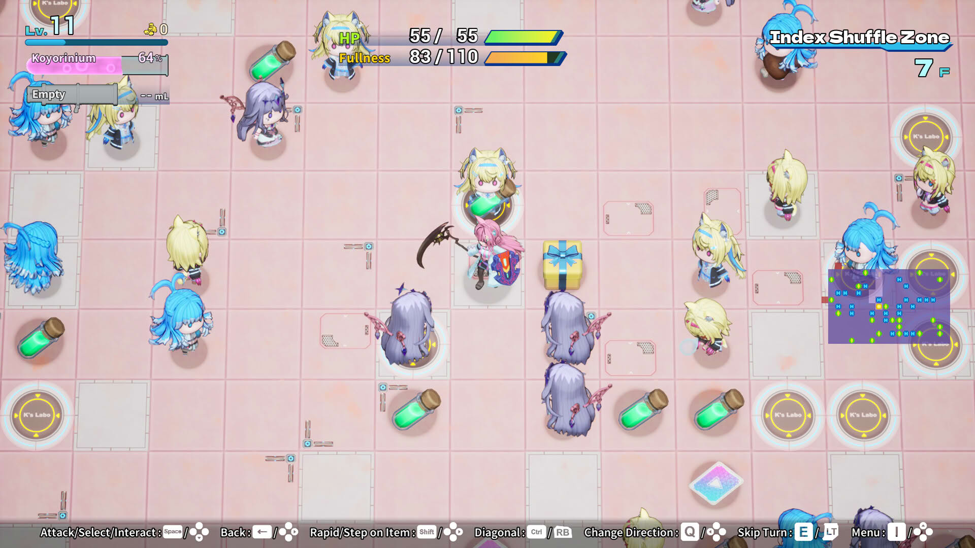 Screenshot for HoloDungeon: Koyori vs HollowLive in Honsha Tower