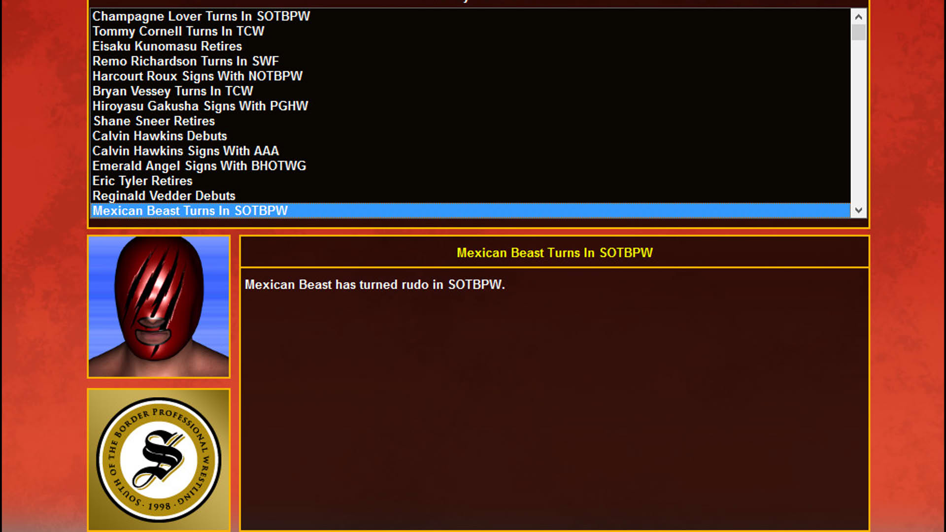Screenshot for Wrestling Spirit 3
