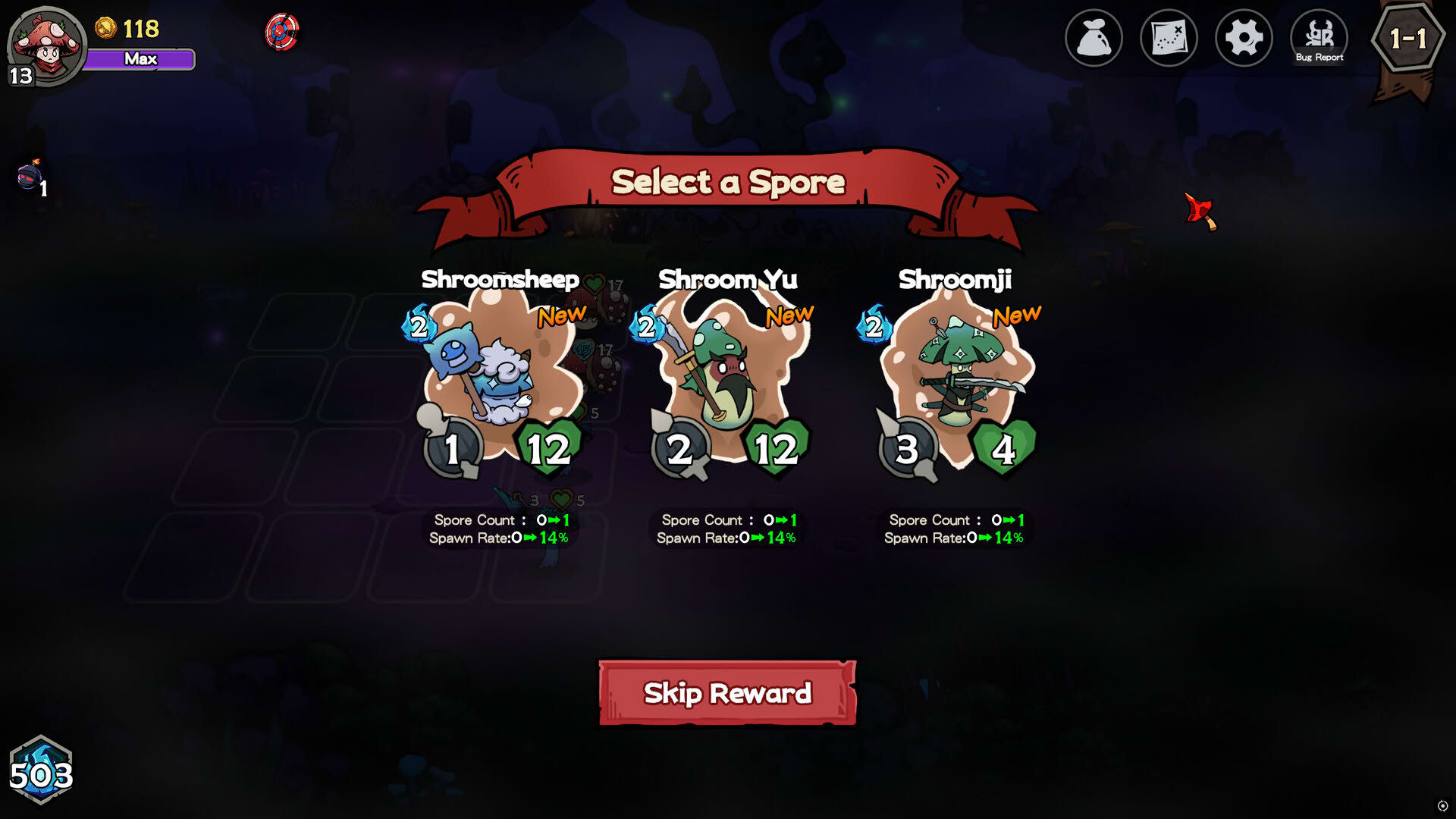 Screenshot for Might & Mushroom