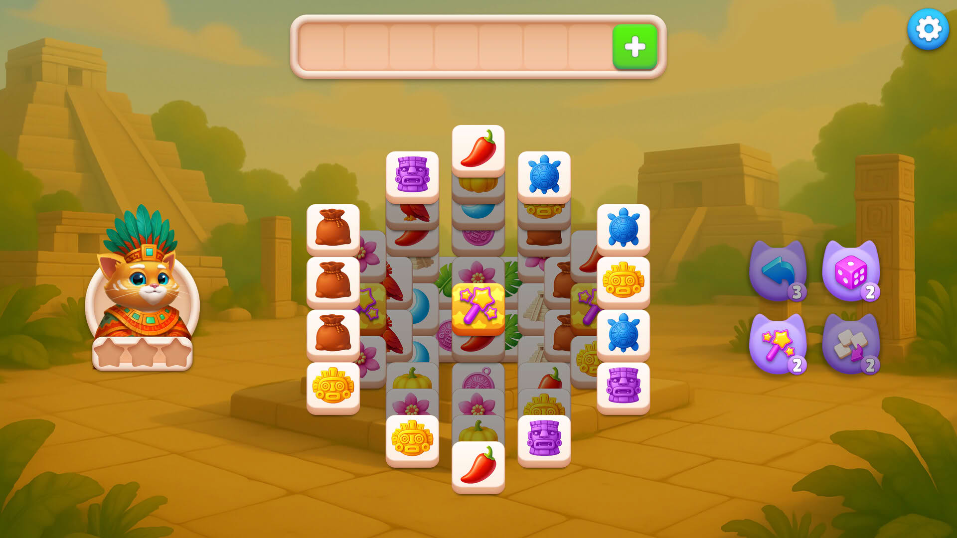 Screenshot for Catjong 6: Pawztec Temple