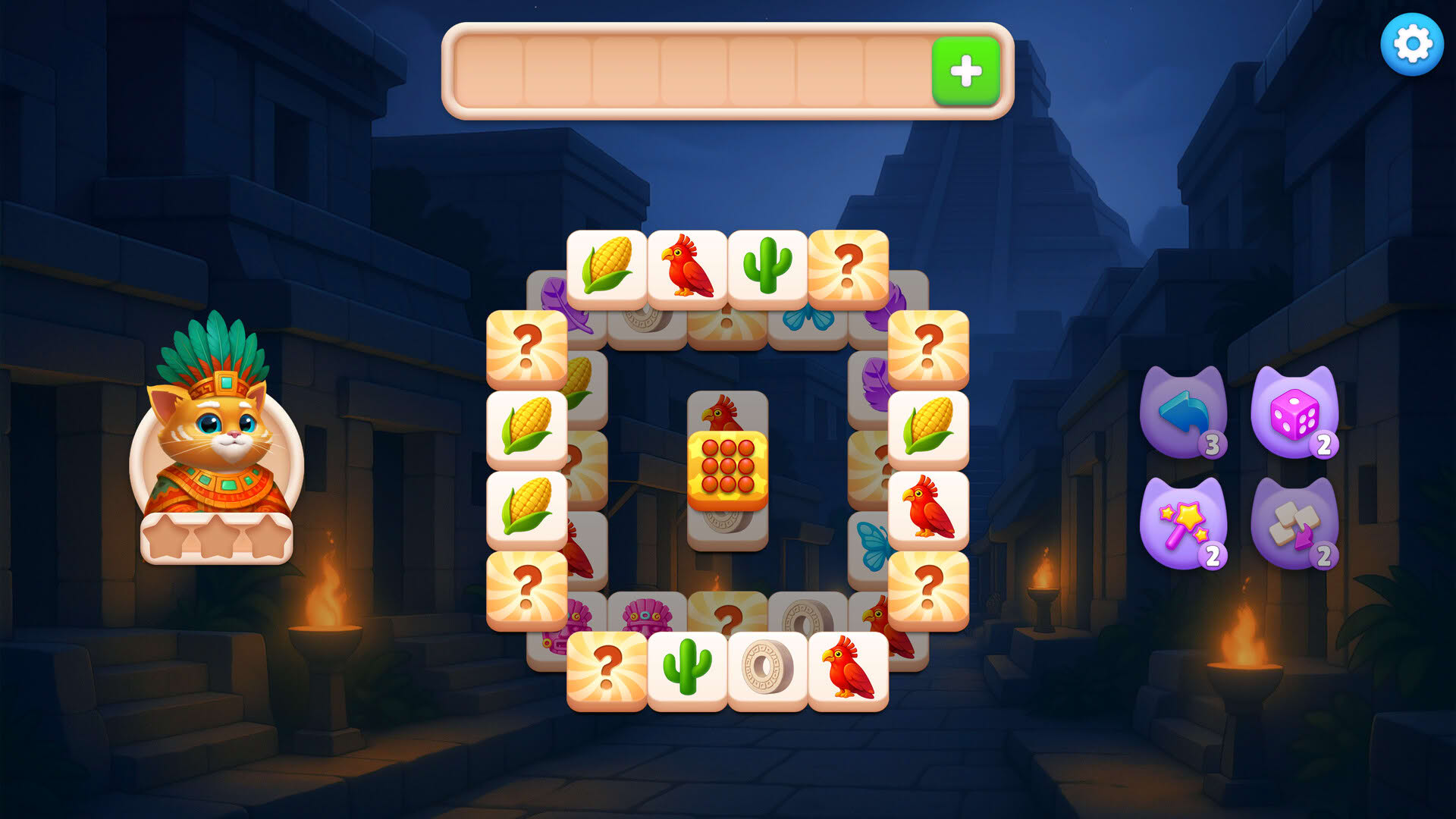 Screenshot for Catjong 6: Pawztec Temple