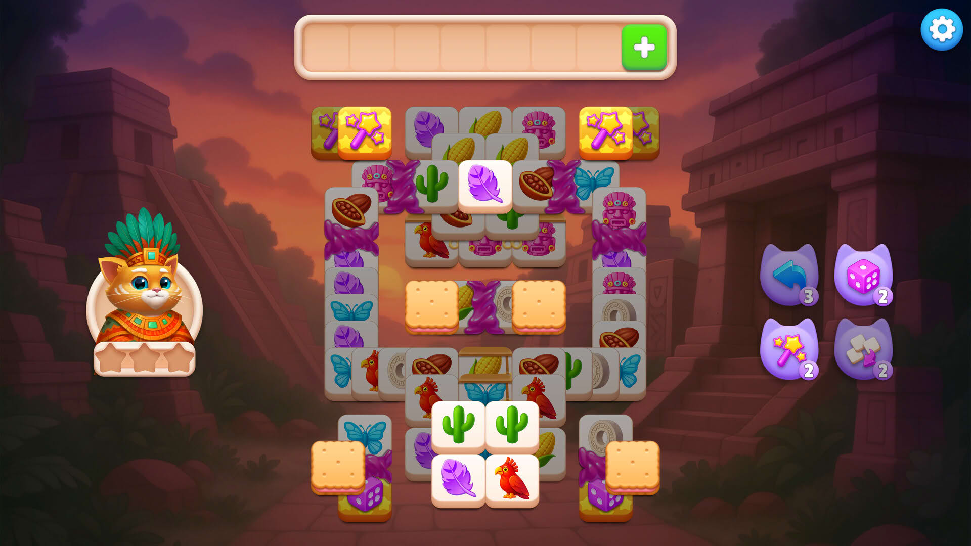 Screenshot for Catjong 6: Pawztec Temple