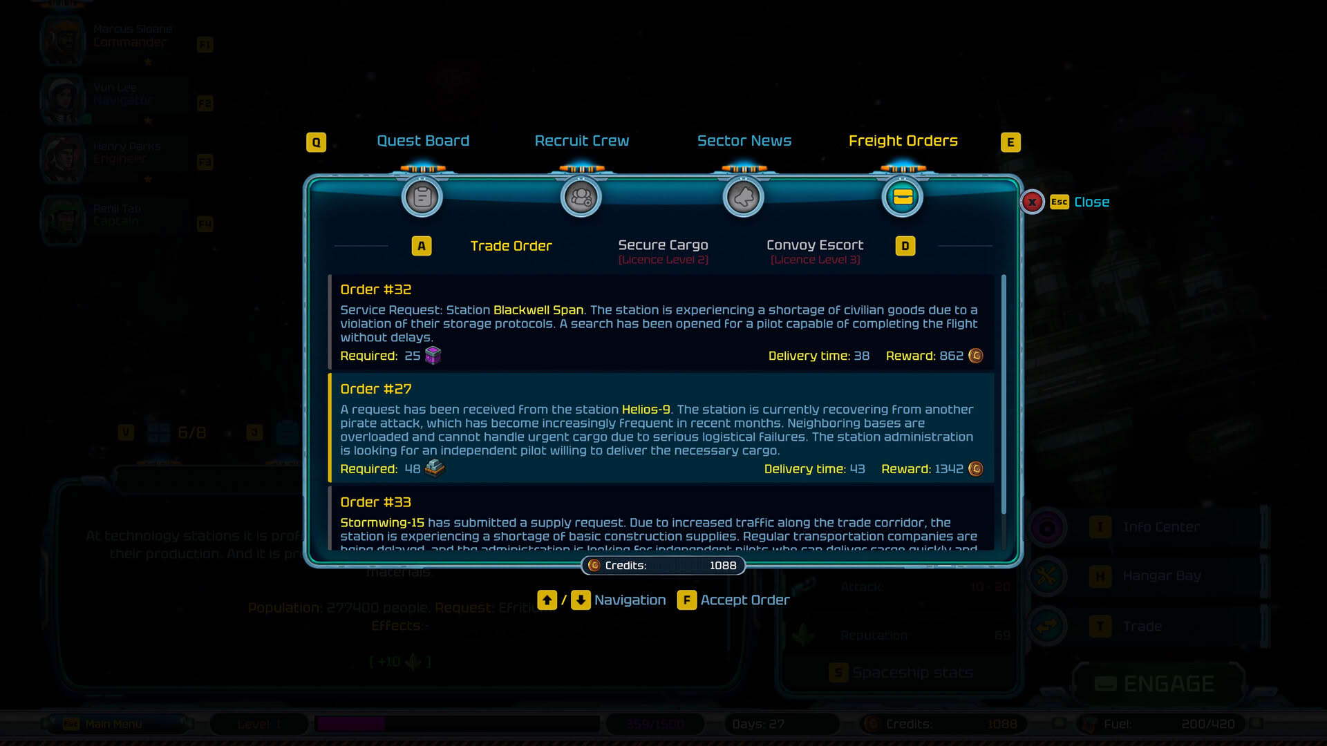 Screenshot for Stellar Freight: Endless Horizon