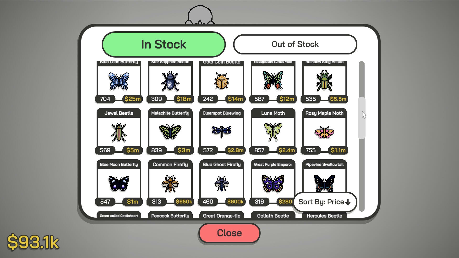 Screenshot for Budgie's Bug Shop