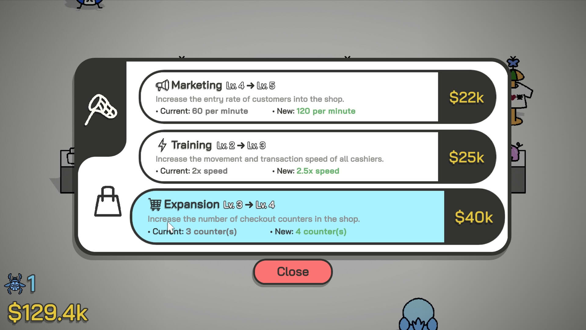 Screenshot for Budgie's Bug Shop