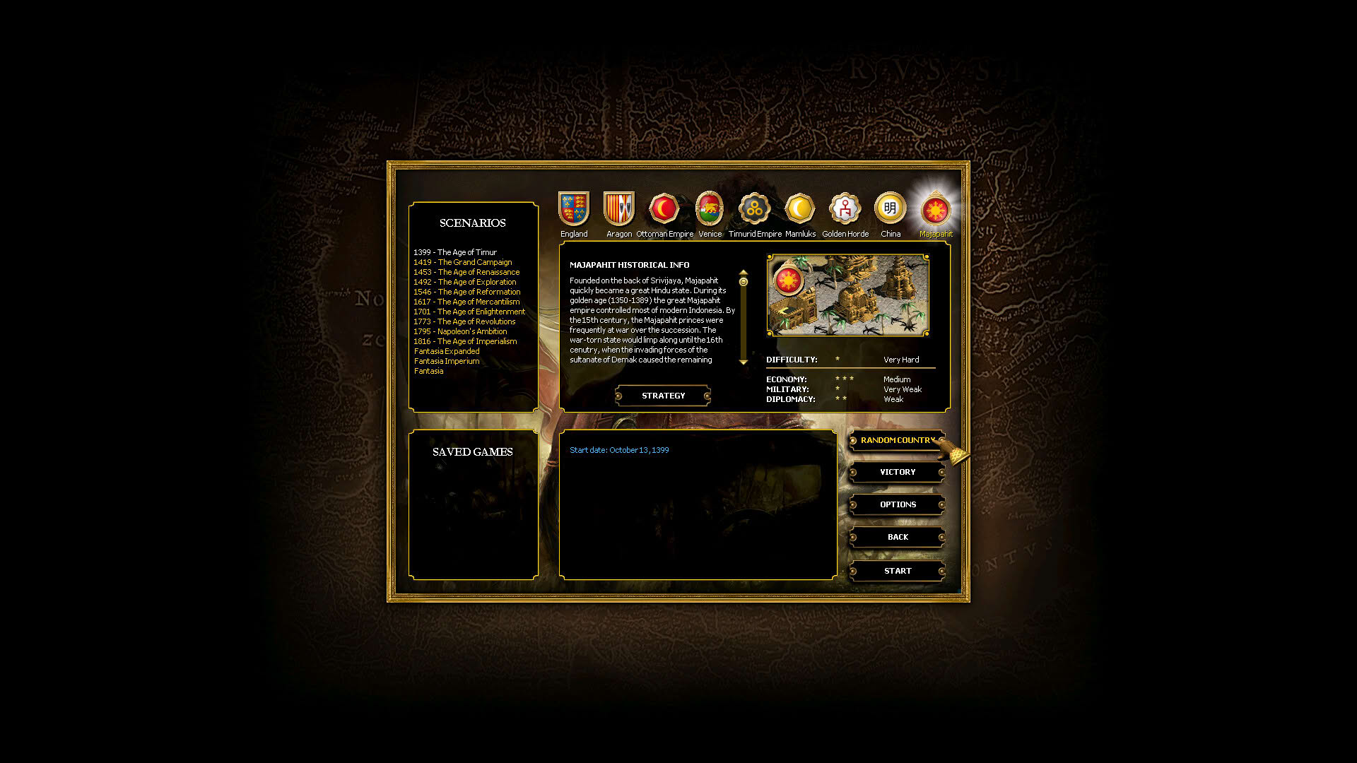 Screenshot for For The Glory: A Europa Universalis Game