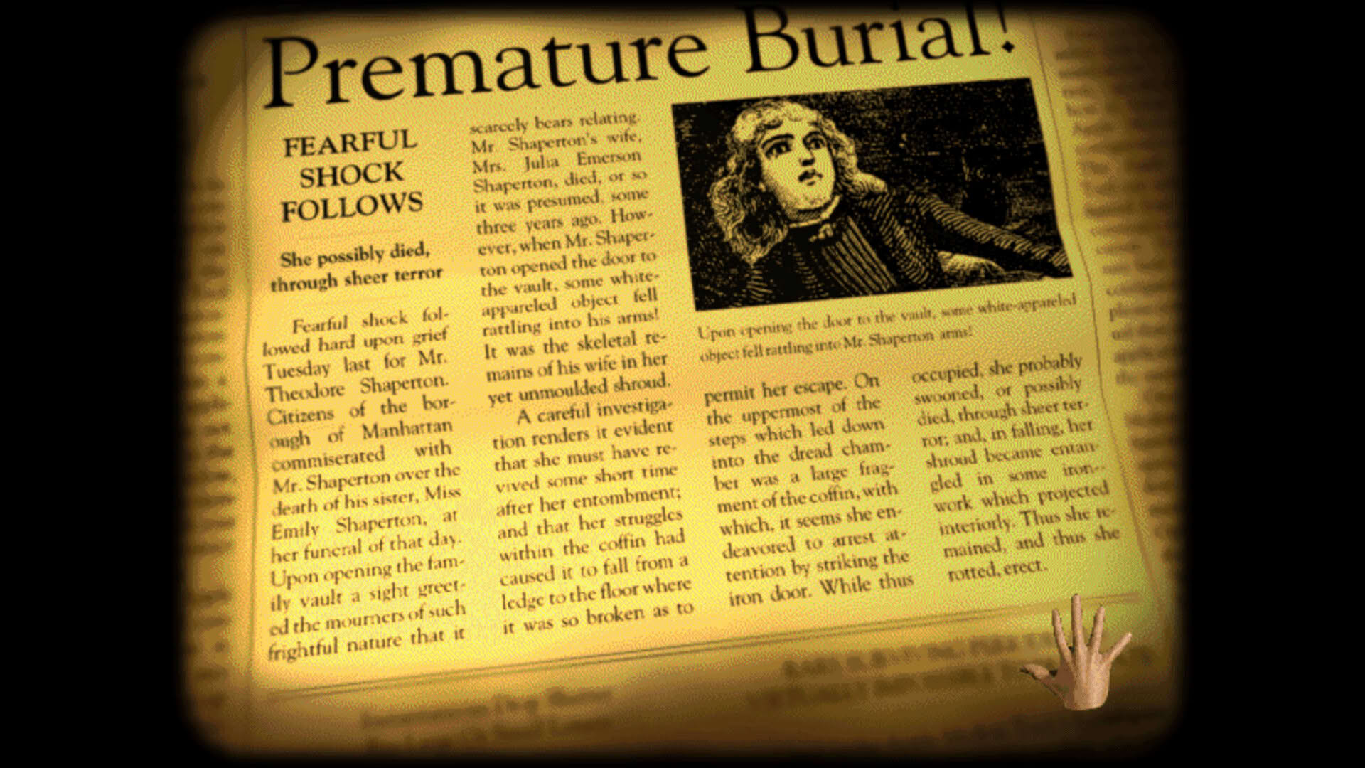 Screenshot for Edgar Allan Poe's Interactive Horror: 1995 Edition