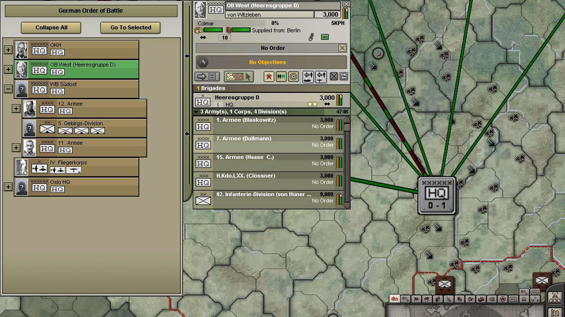 Screenshot for Hearts of Iron III: Semper Fi