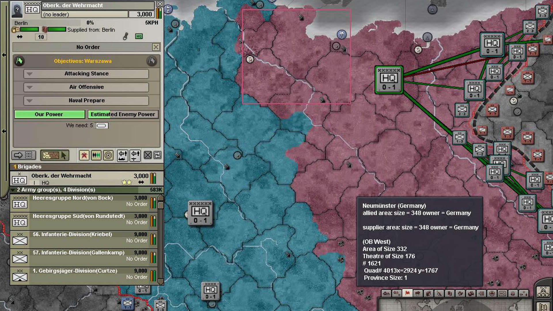 Screenshot for Hearts of Iron III: Semper Fi