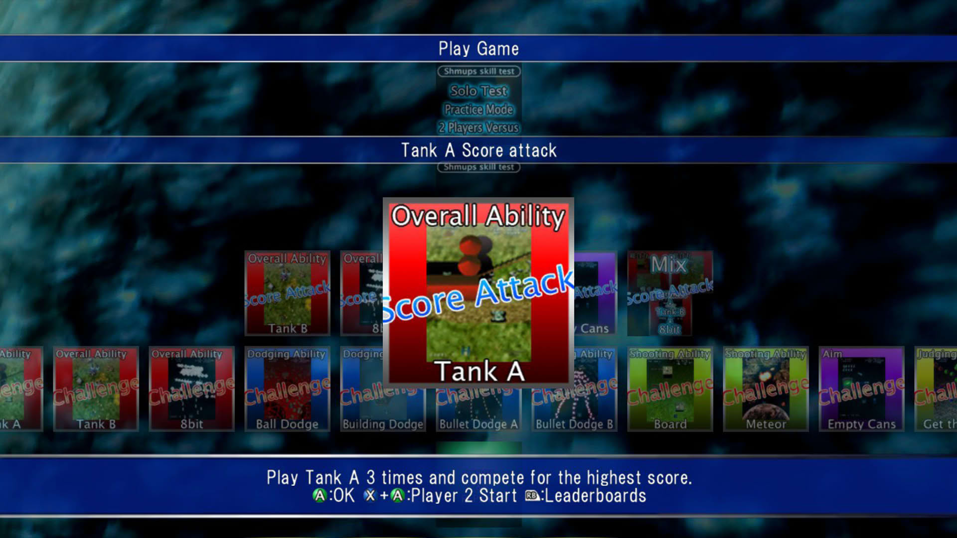 Screenshot for Shmups Skill Test