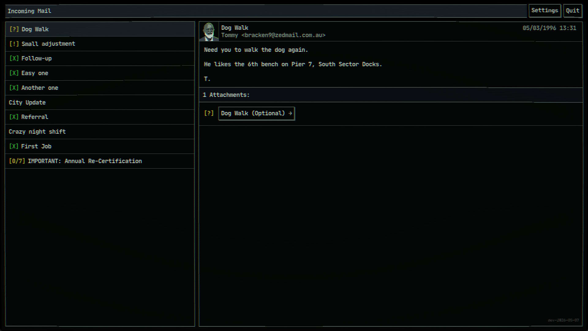 Screenshot for Lane-4: A dystopian Programming Thriller