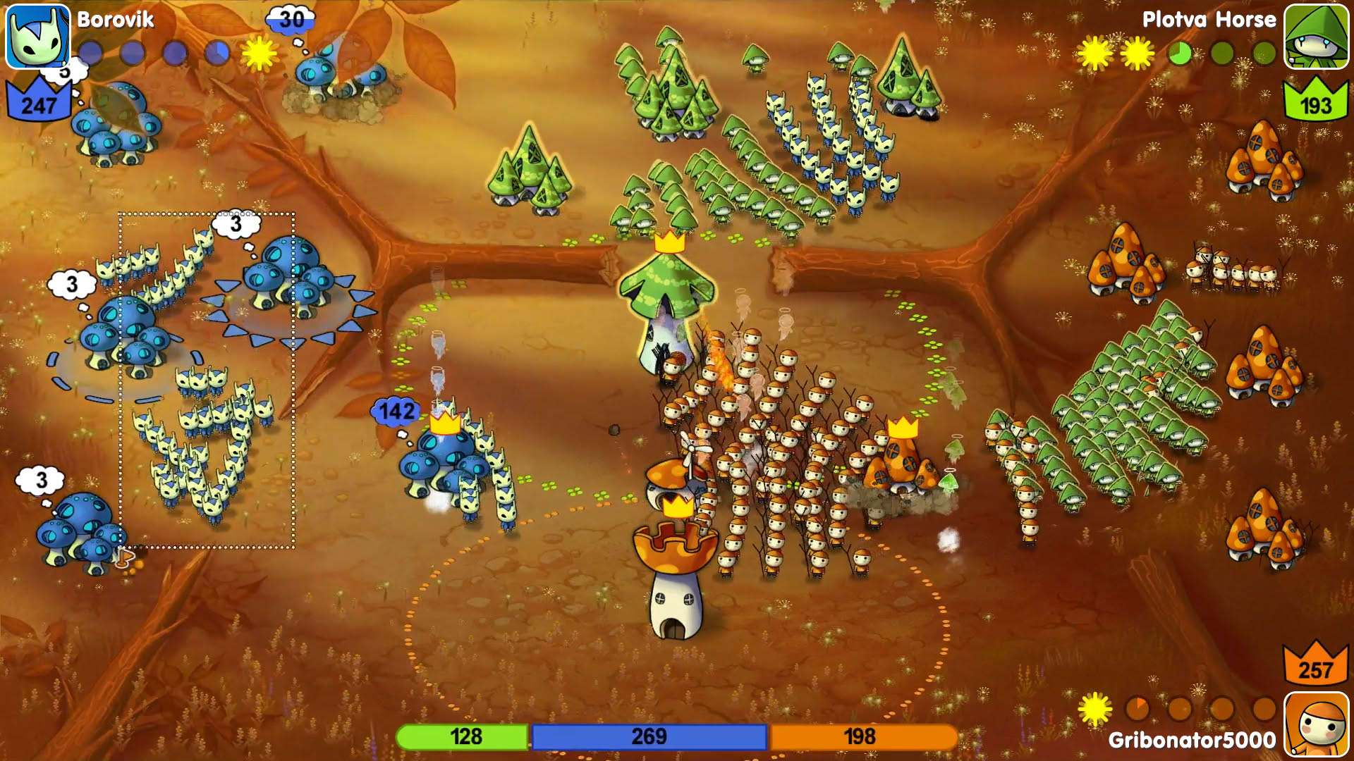 Screenshot for Mushroom Wars