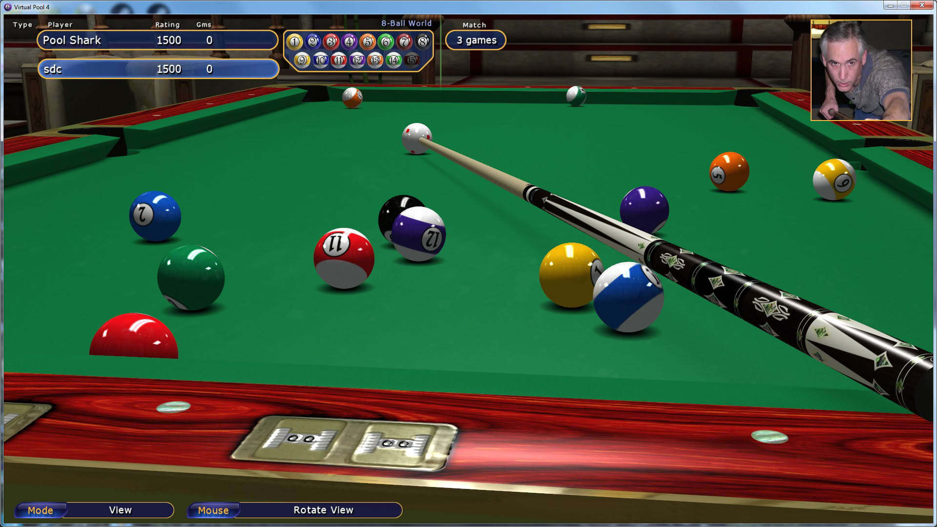 Screenshot for Virtual Pool 4