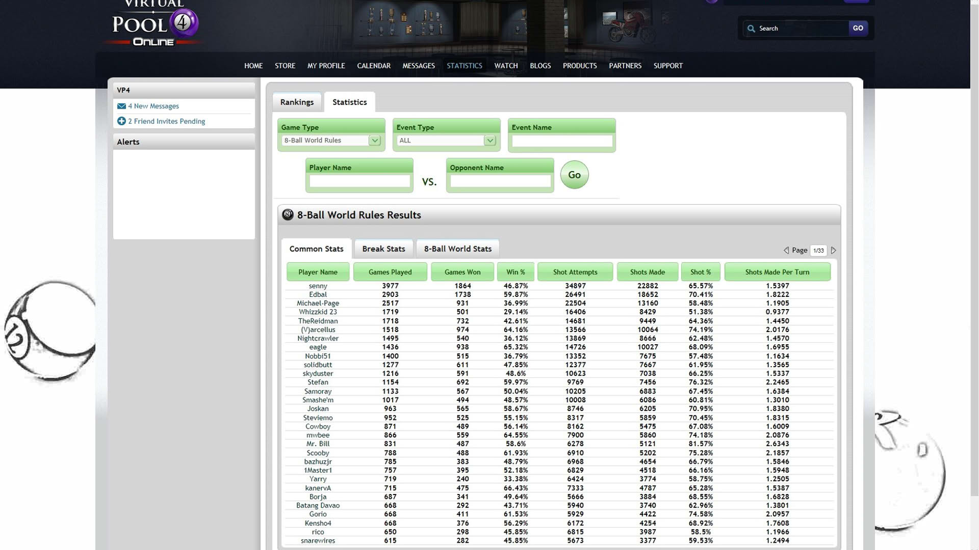 Screenshot for Virtual Pool 4