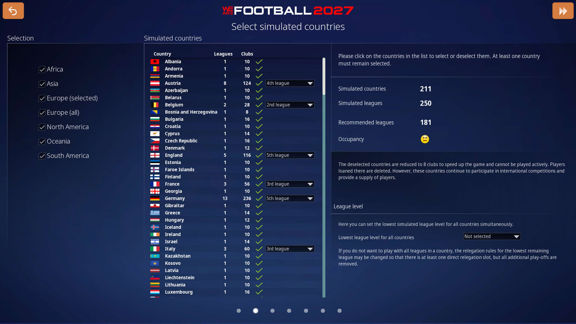 Screenshot for We Are Football 2027