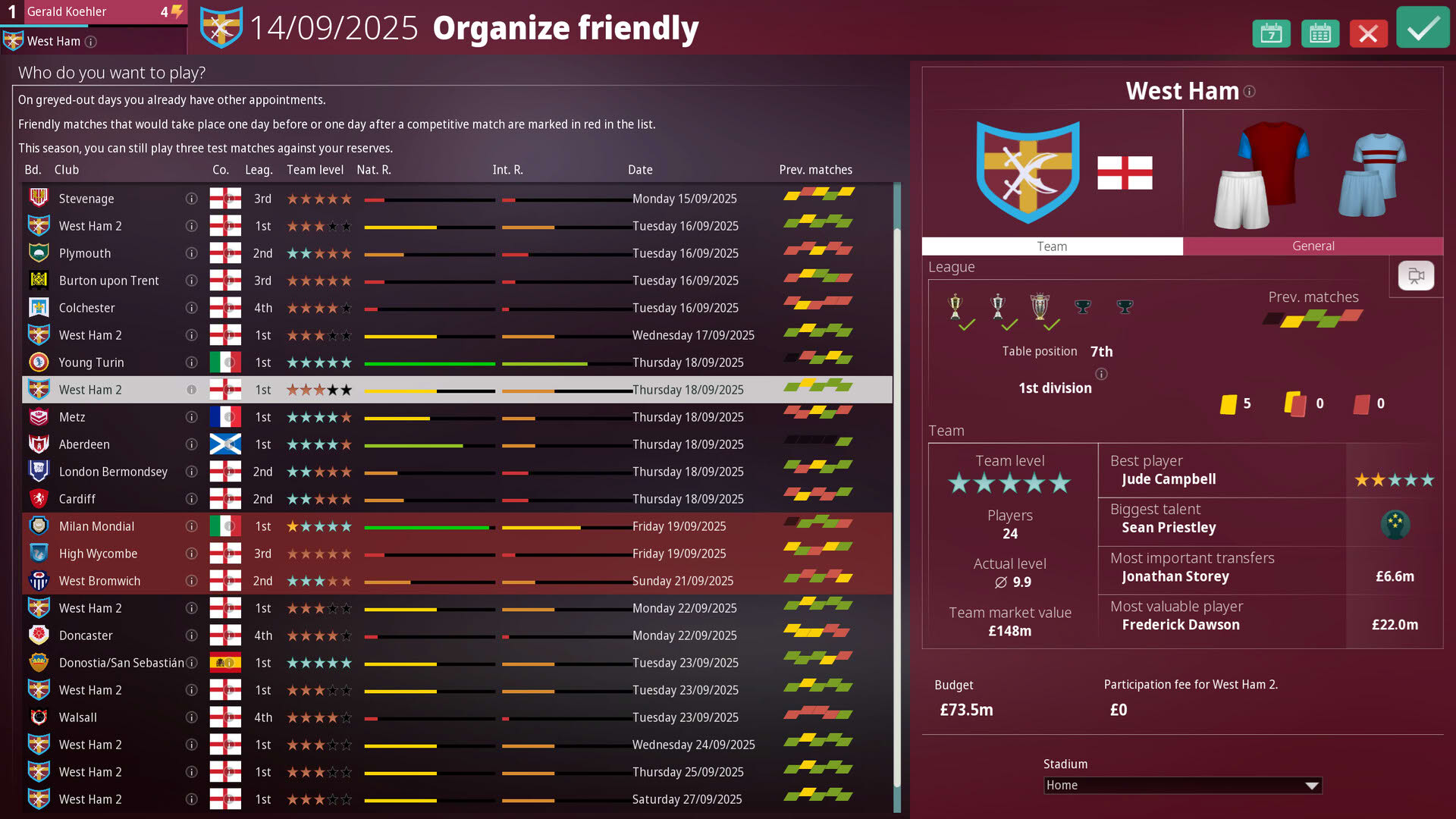 Screenshot for We Are Football 2027