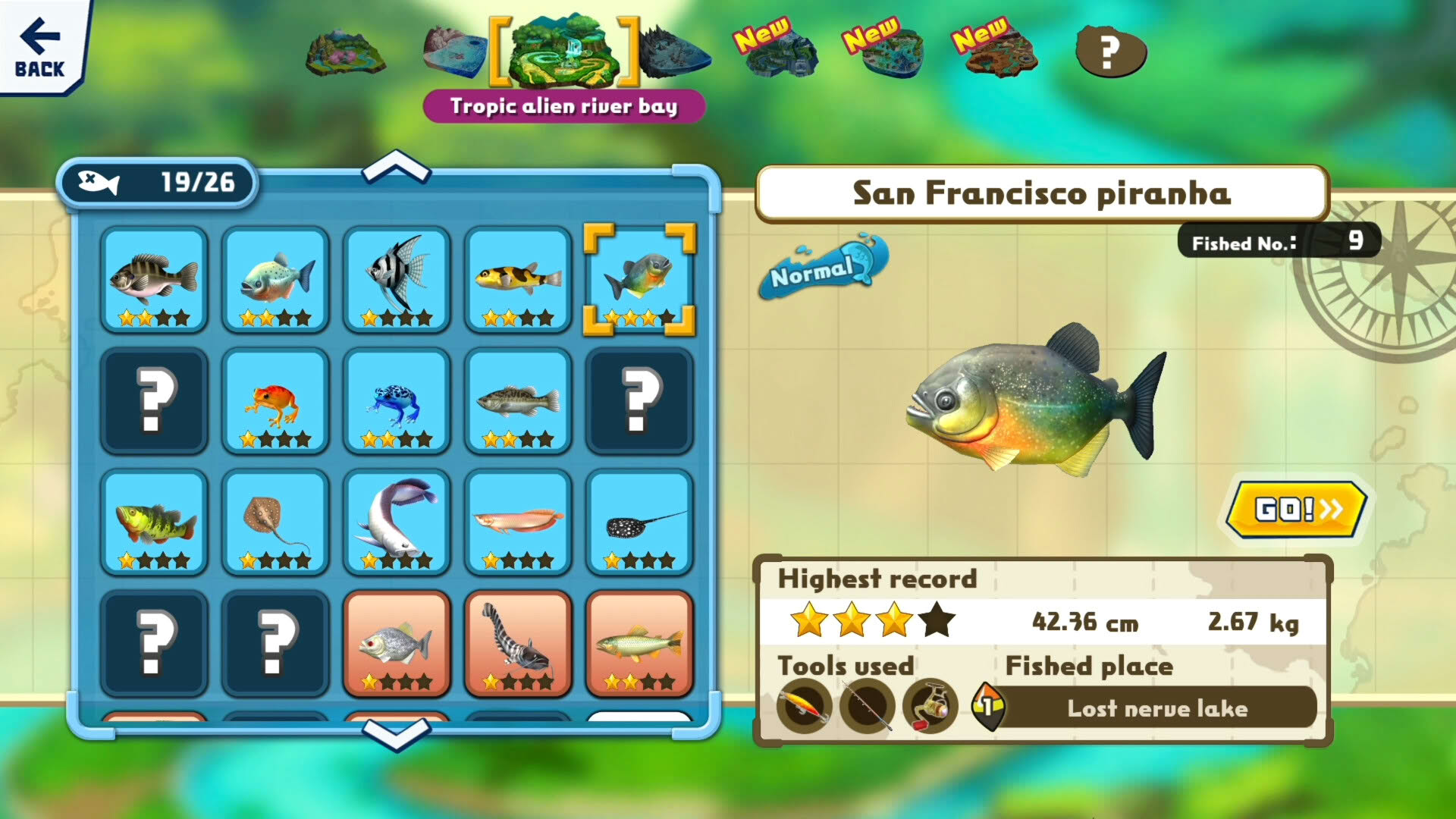 Screenshot for Fishing Star: World Tour