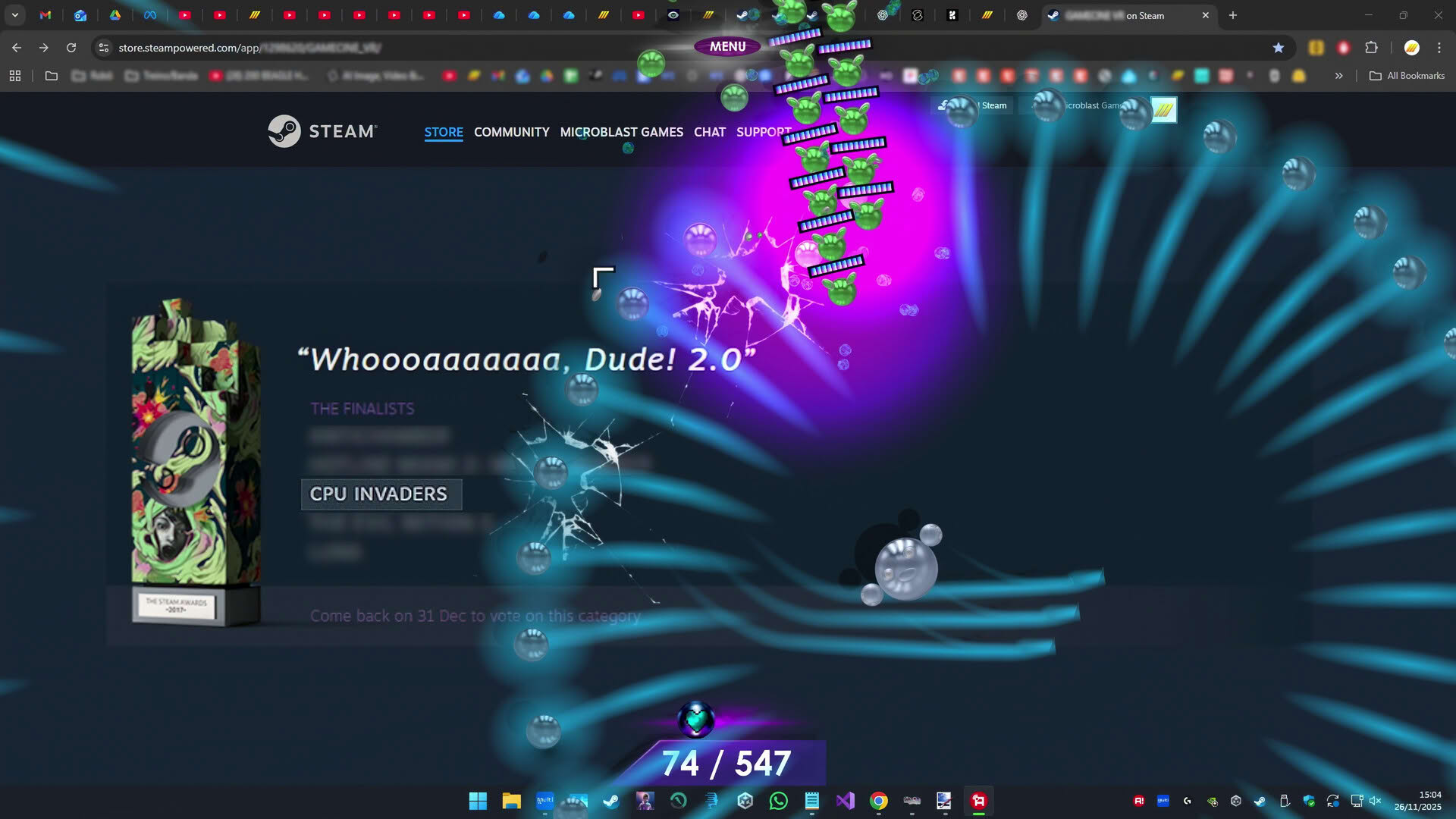 Screenshot for CPU Invaders: Micro Spheres