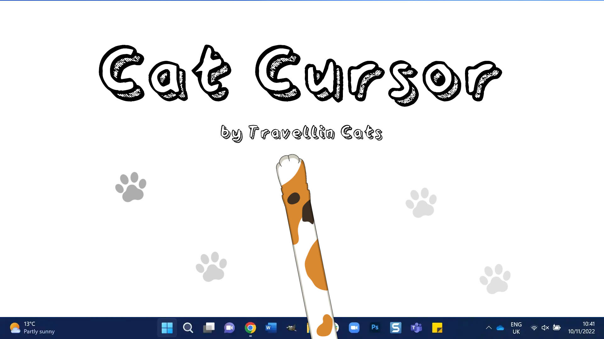 Screenshot for Cat Cursor by Travellin Cats