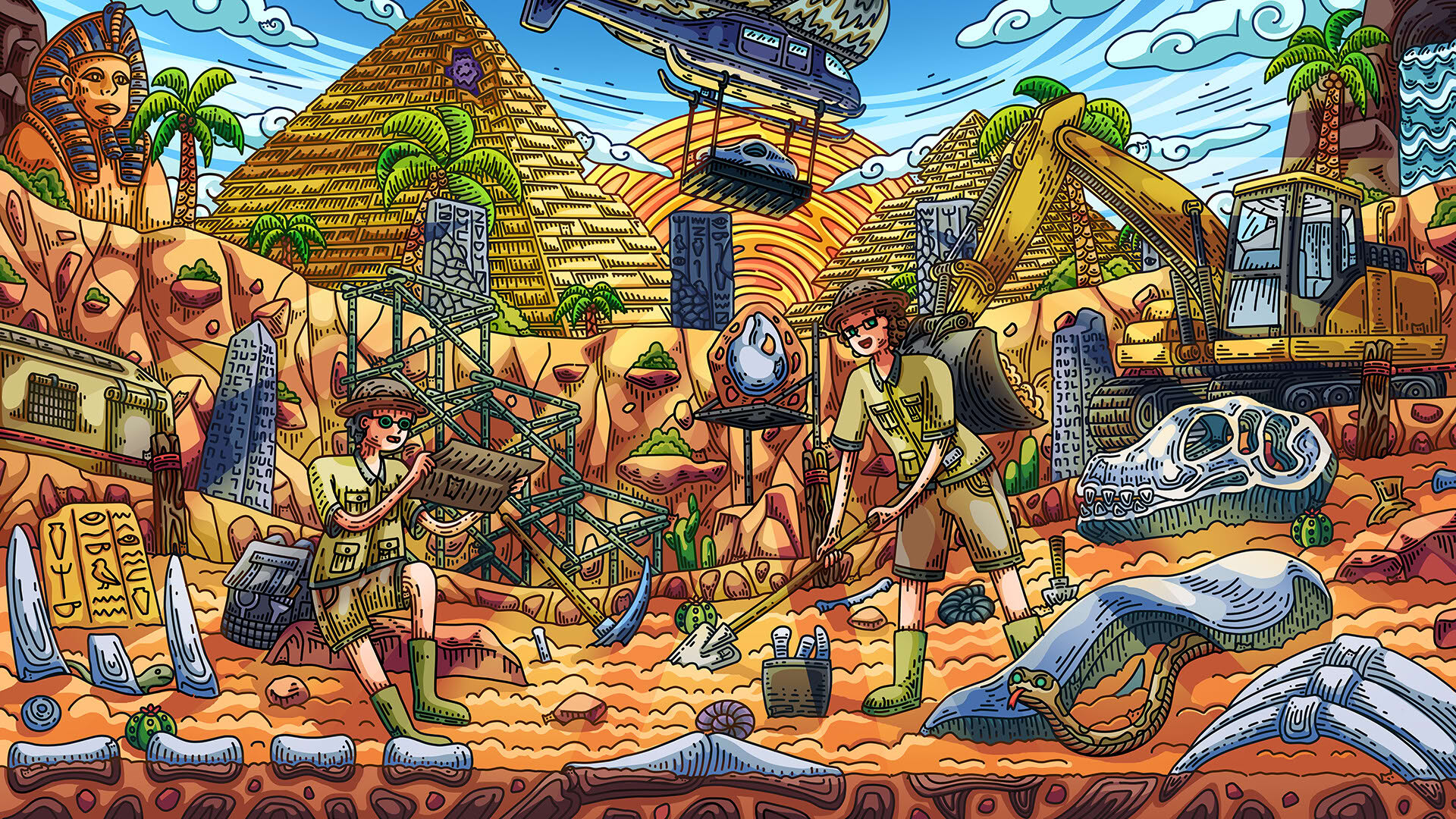 Screenshot for 100 Archeology Cats