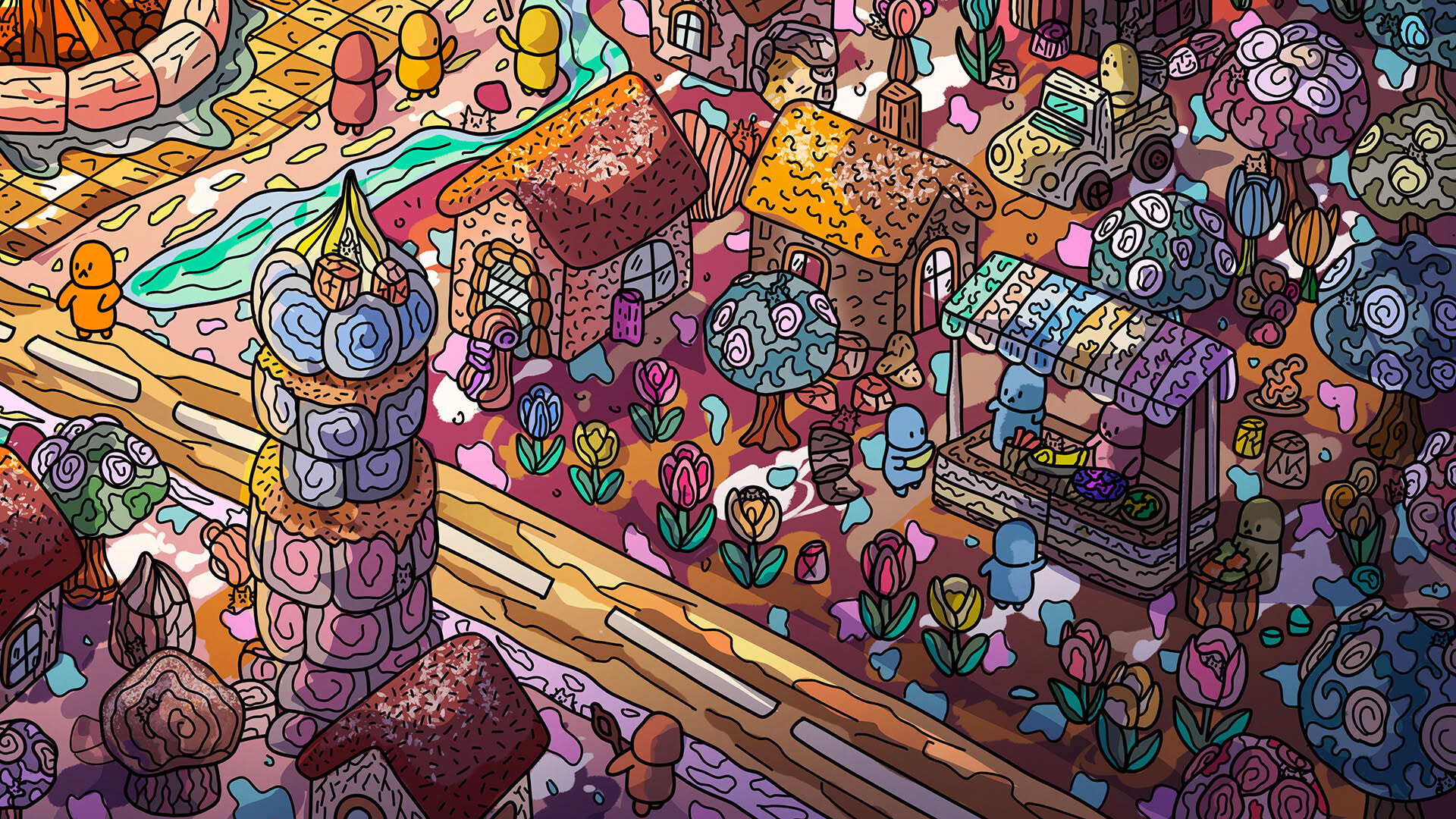 Screenshot for 100 Marshmallow Cats