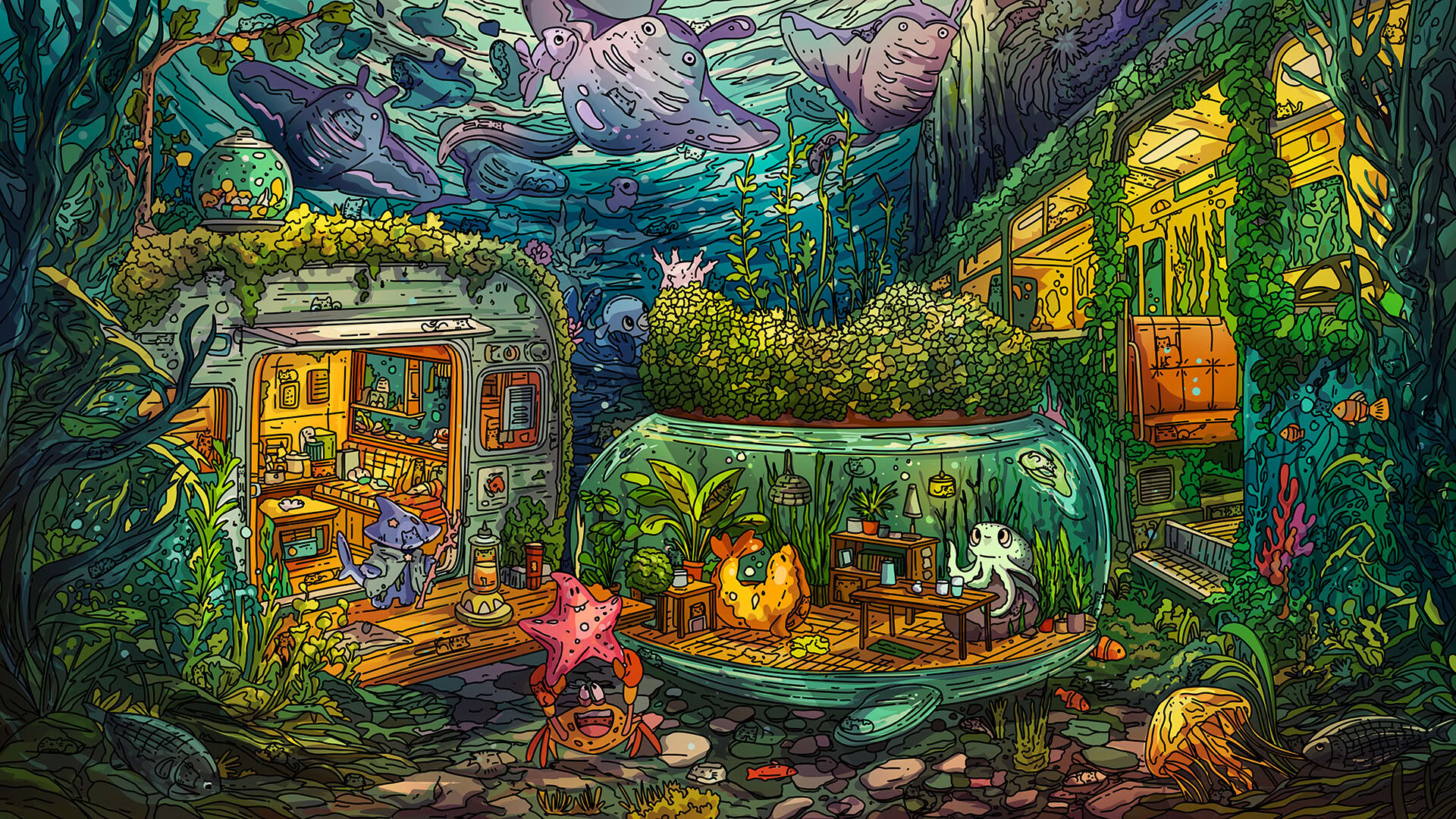 Screenshot for 100 Undersea Cats