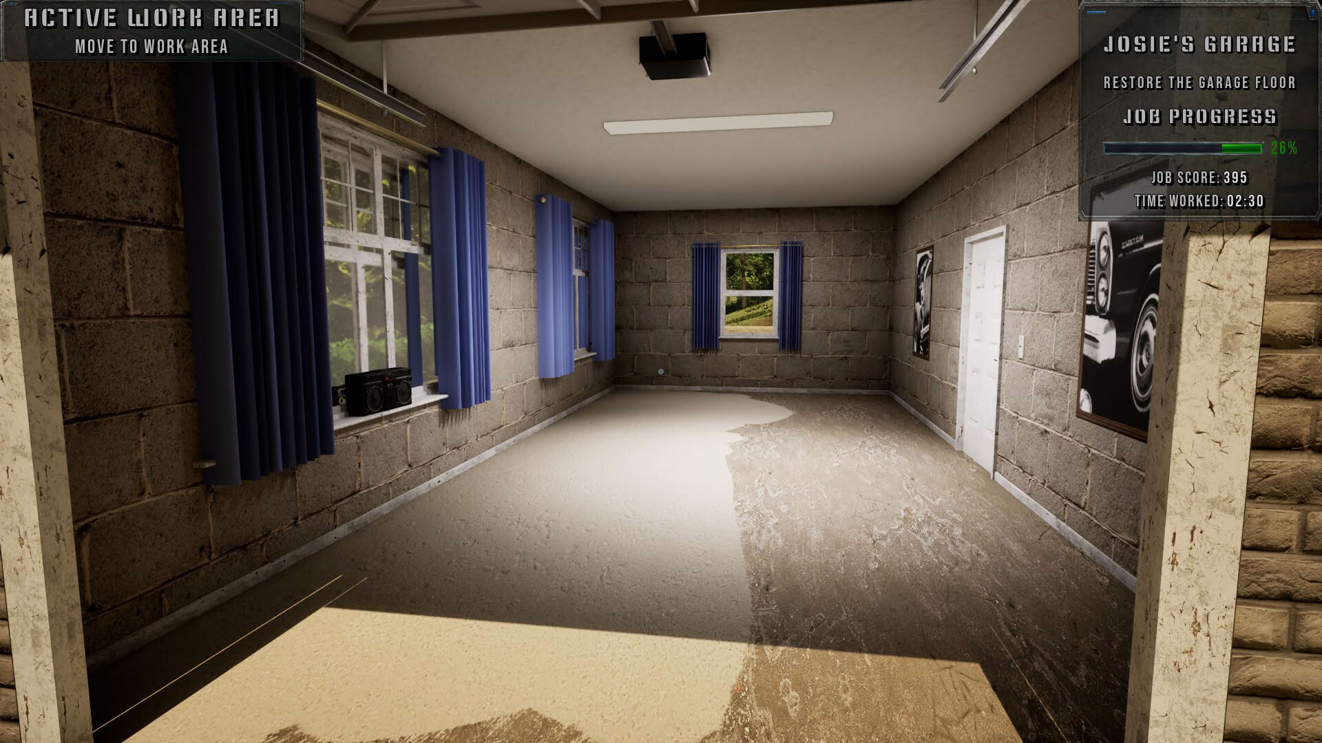 Screenshot for Concrete Polishing Simulator