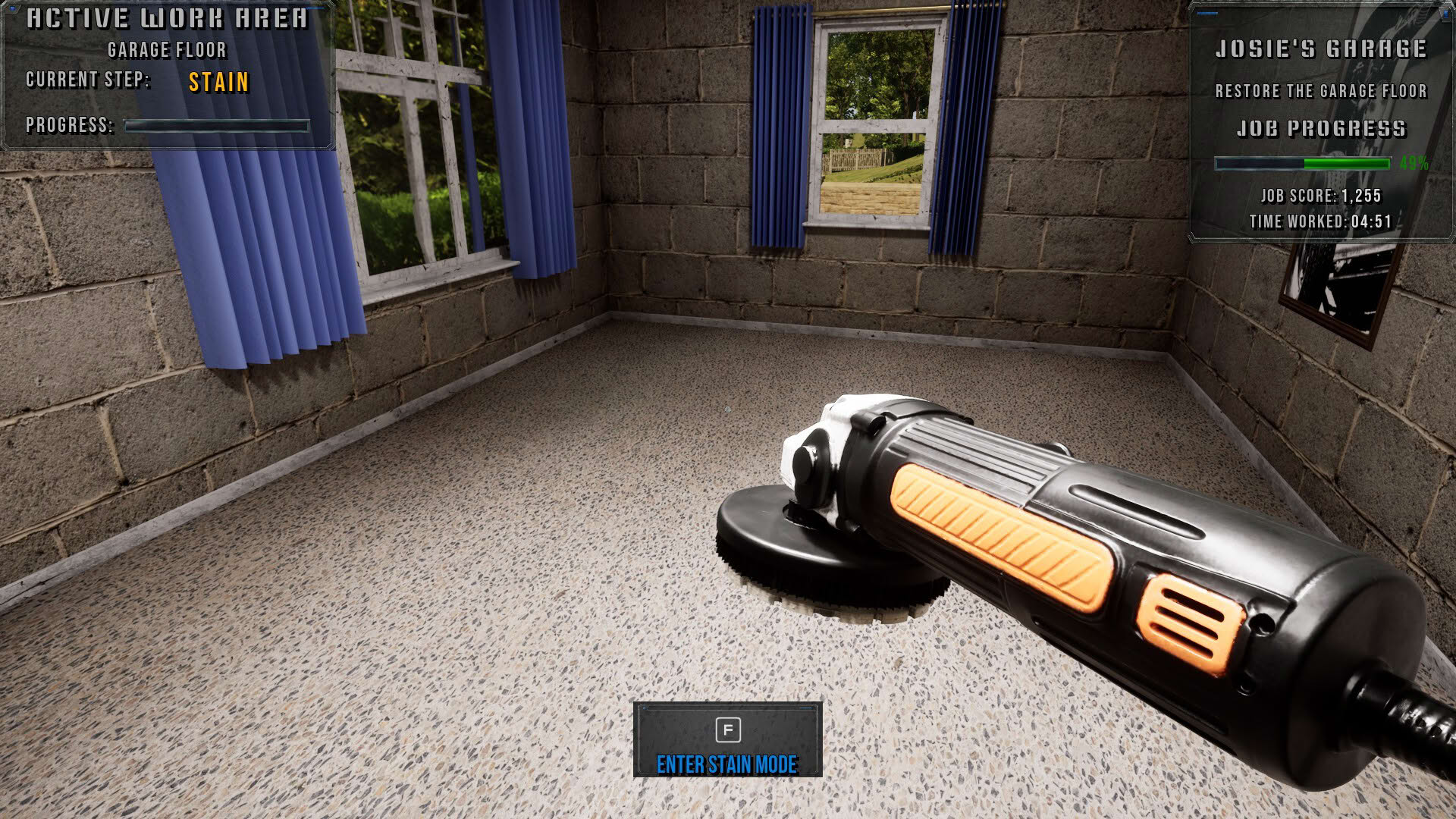 Screenshot for Concrete Polishing Simulator