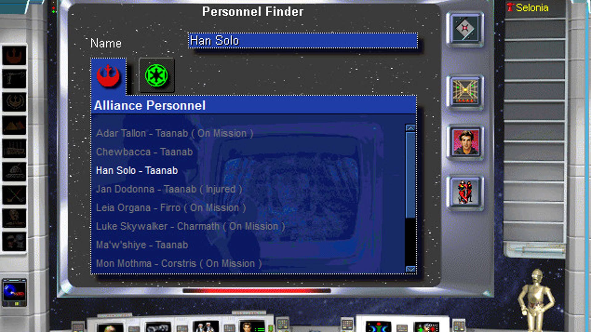 Screenshot for Star Wars: Rebellion