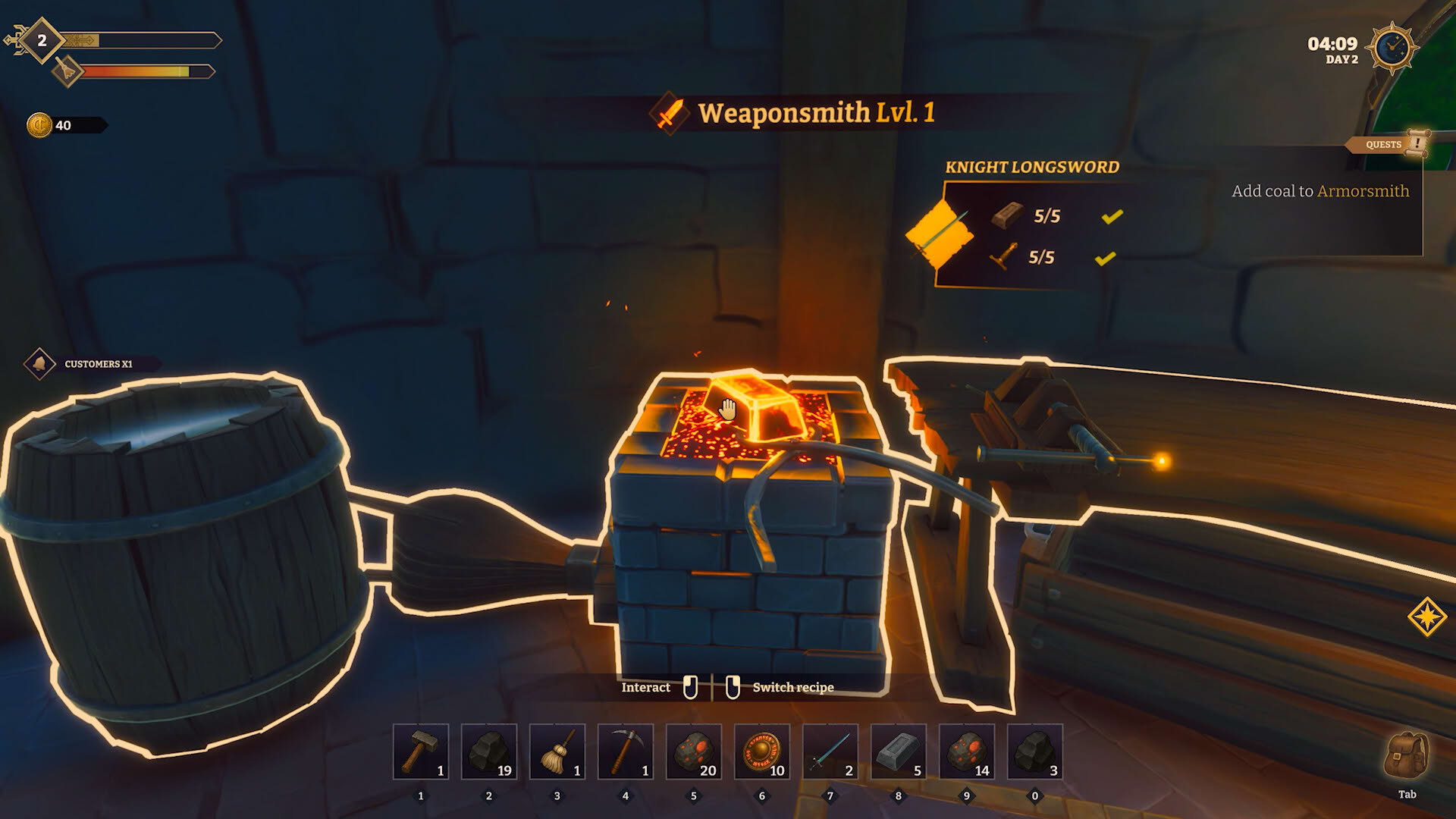 Screenshot for Fantasy Blacksmith Simulator