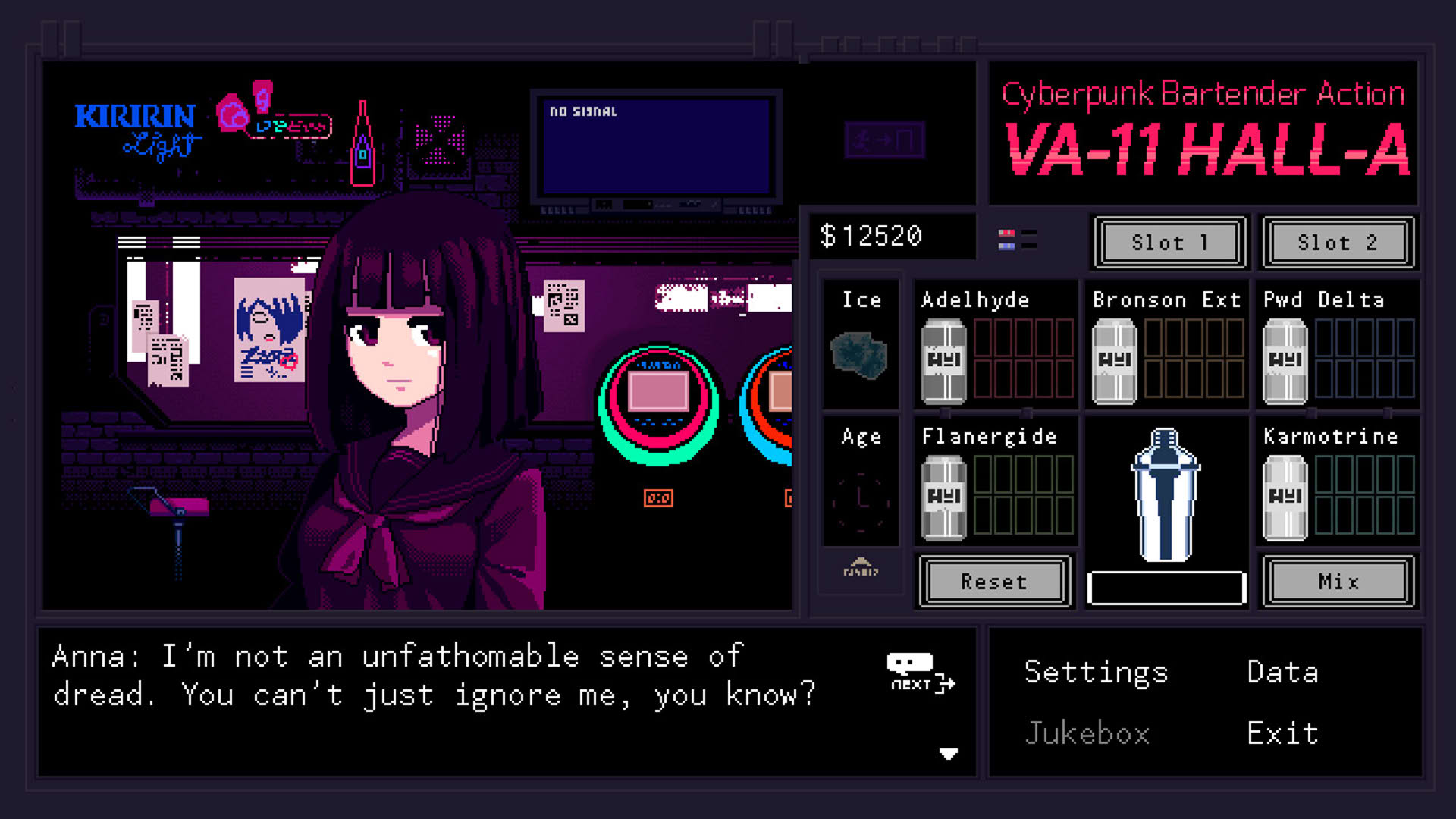 Screenshot for VA-11 Hall-A: Cyberpunk Bartender Action
