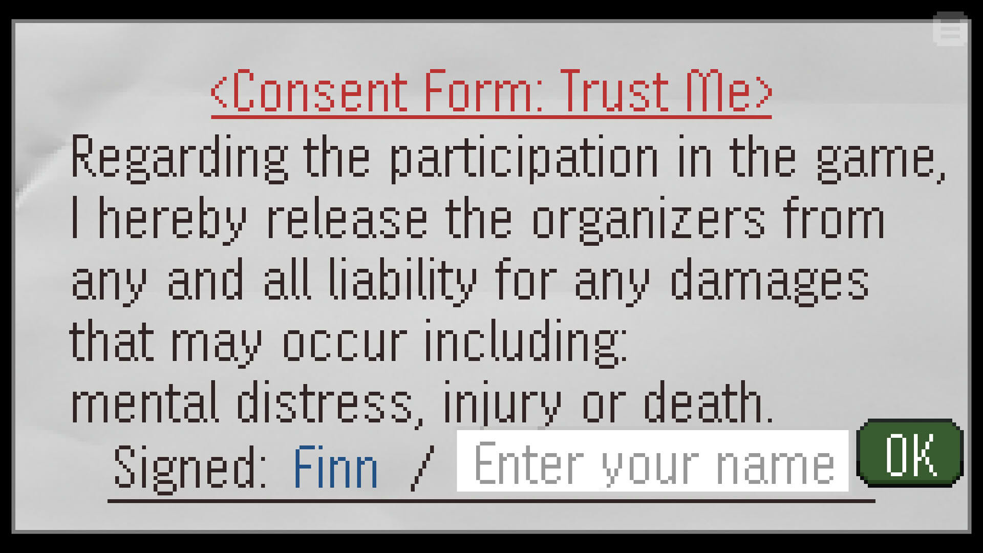 Screenshot for Forgive or Finalize